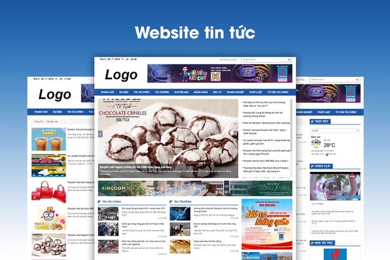 thiết kế website tin tức