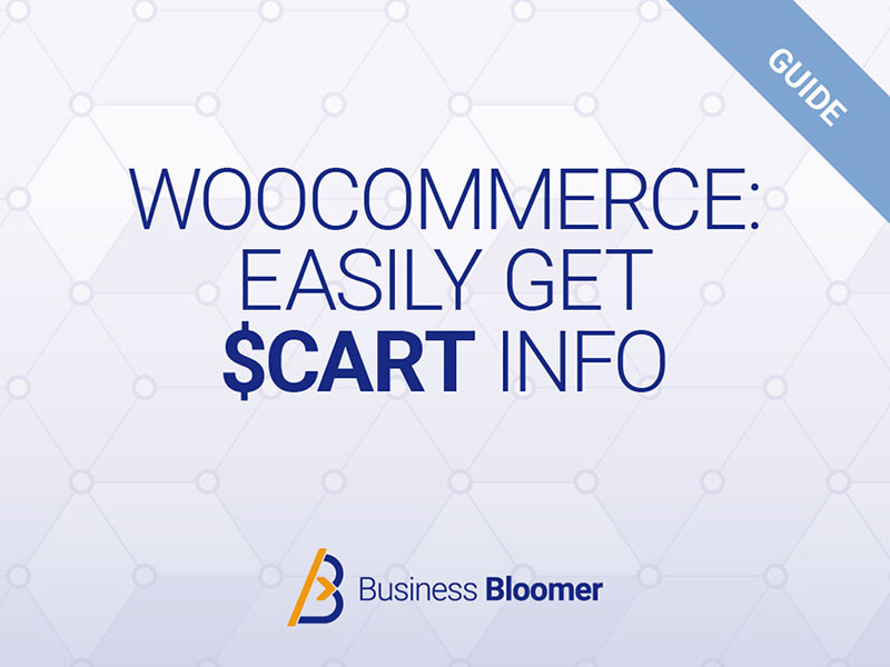 WooCommerce: Nhận Thông tin giỏ hàng (total, items, etc) từ $ cart object